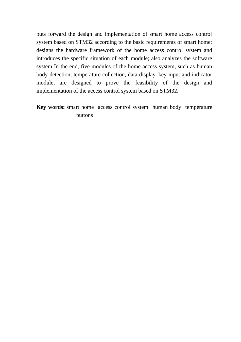 基于stm32智能家庭出入控制系统的设计与实现_第2页