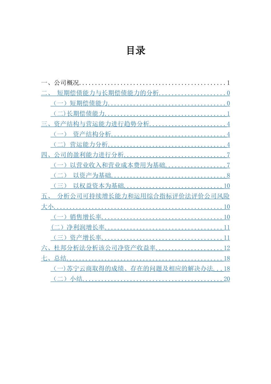 苏宁云商业财务报表分析_第3页