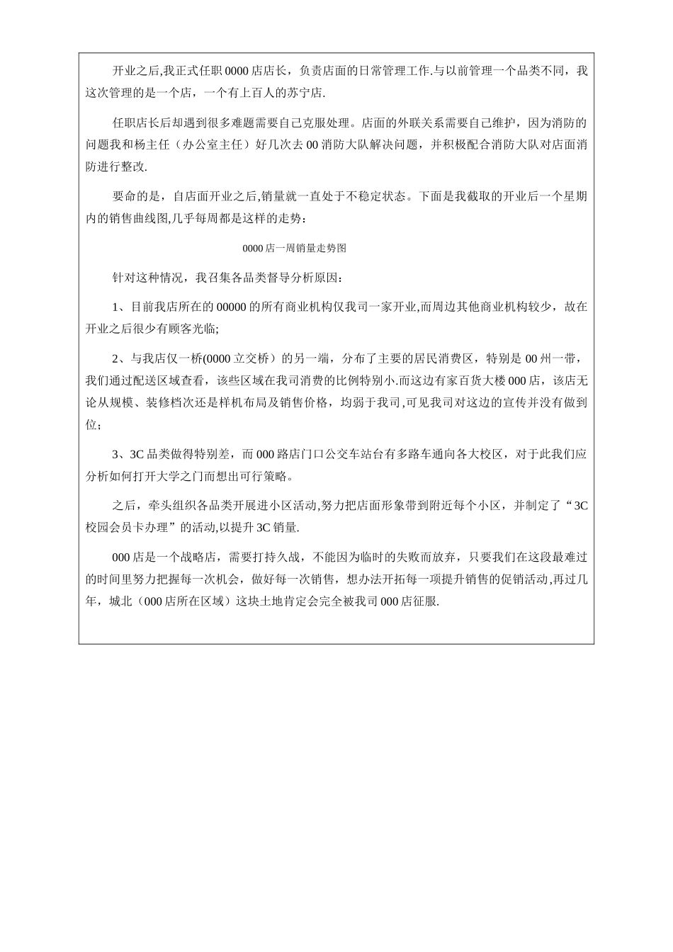 苏宁店长个人年度工作总结_第3页