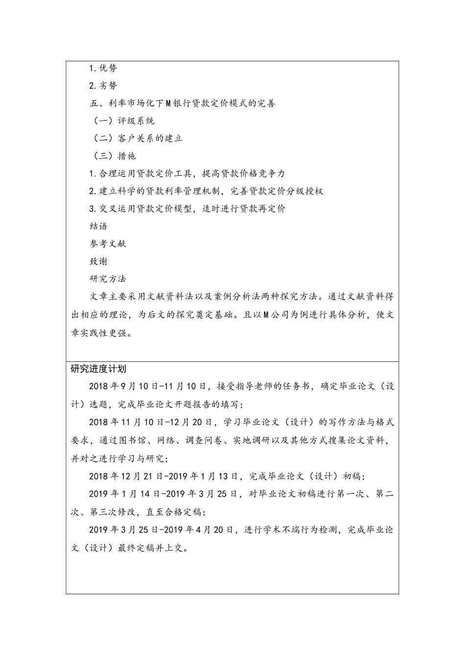 开题报告  金融学专业 利率市场化条件下的商业银行贷款定价机制研究_第3页