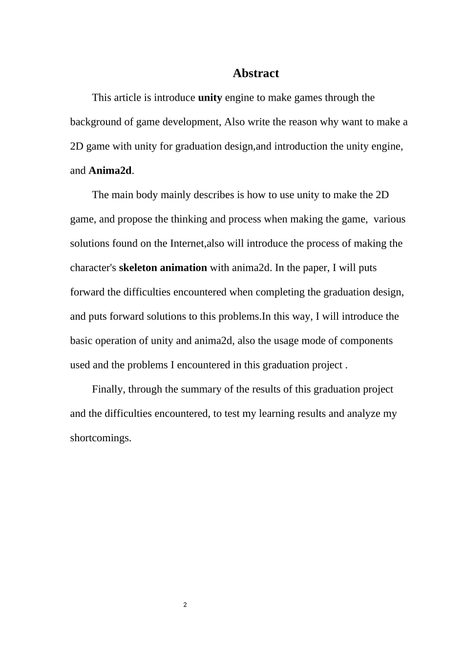 基于Unity2D制作横板2D小游戏_第3页