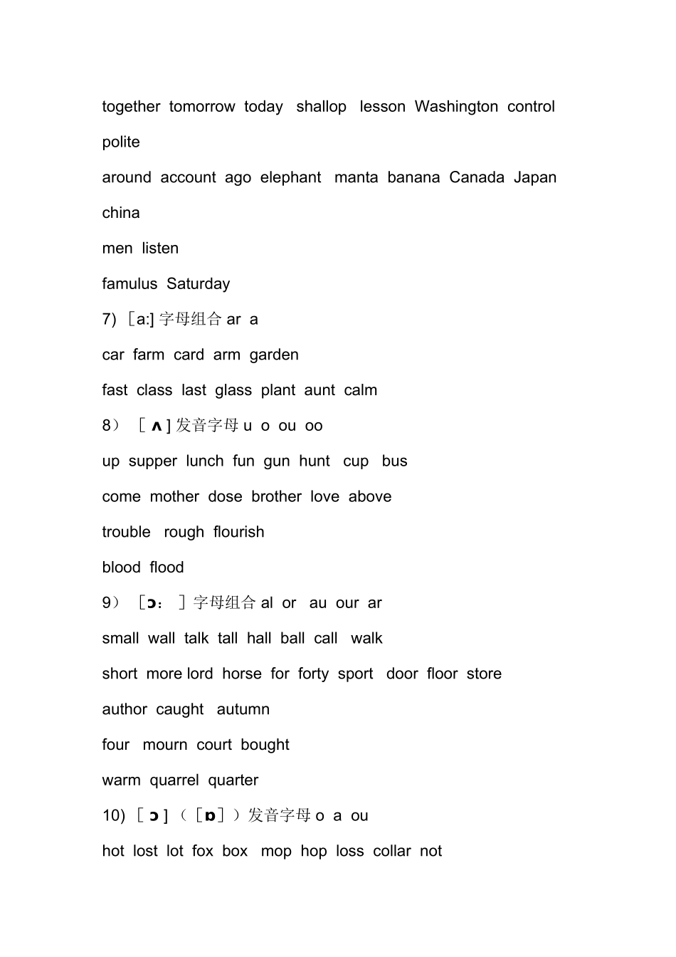 英语国际音标表_第3页