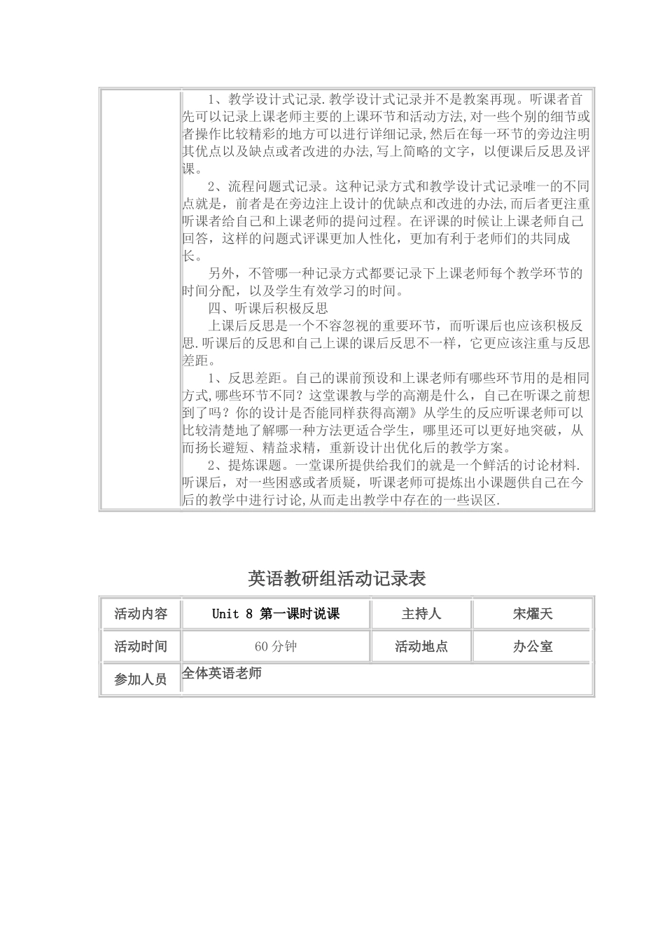 英语教研组活动记录表_第2页