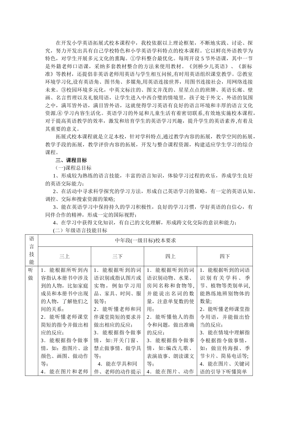 英语课程建设方案_第2页