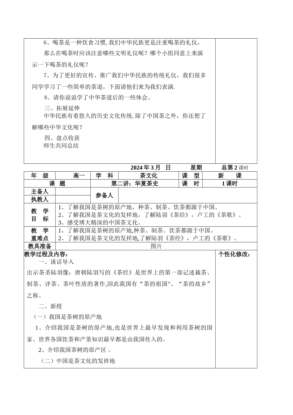 茶文化电子教案_第2页