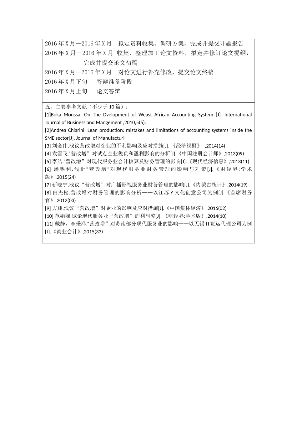 开题报告  市场营销专业 营改增管理在企业中的分析研究_第2页
