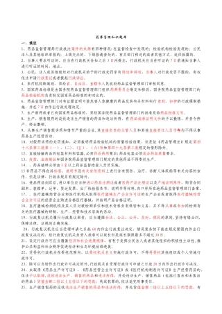 药事管理知识题库