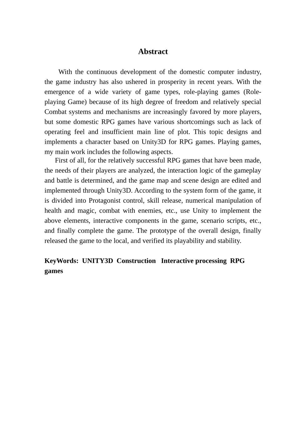 基于Unity3D的进化RPG游戏的设计与实现_第2页