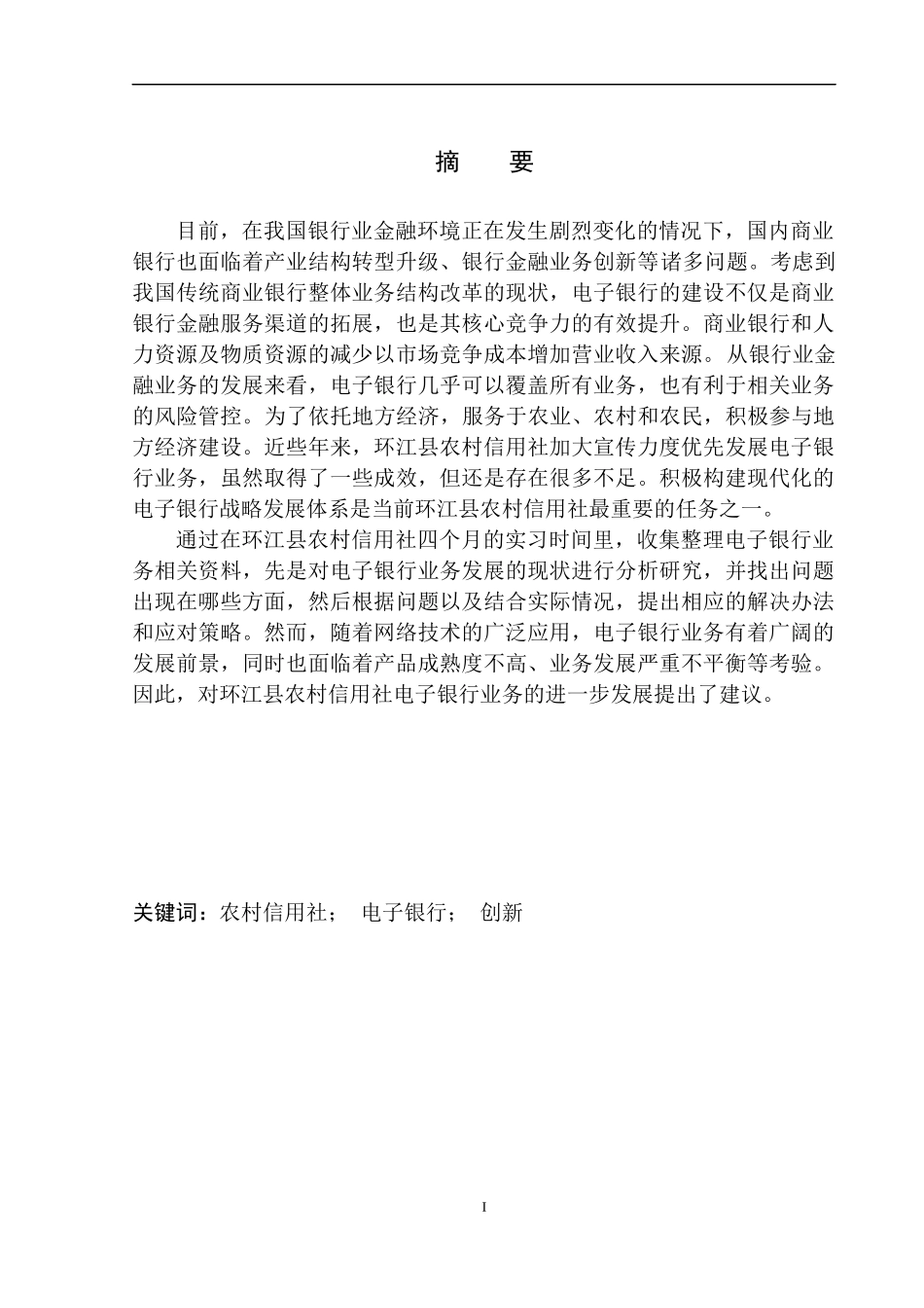 金融学专业环江县农村信用社电子银行业务发展战略研究_第2页
