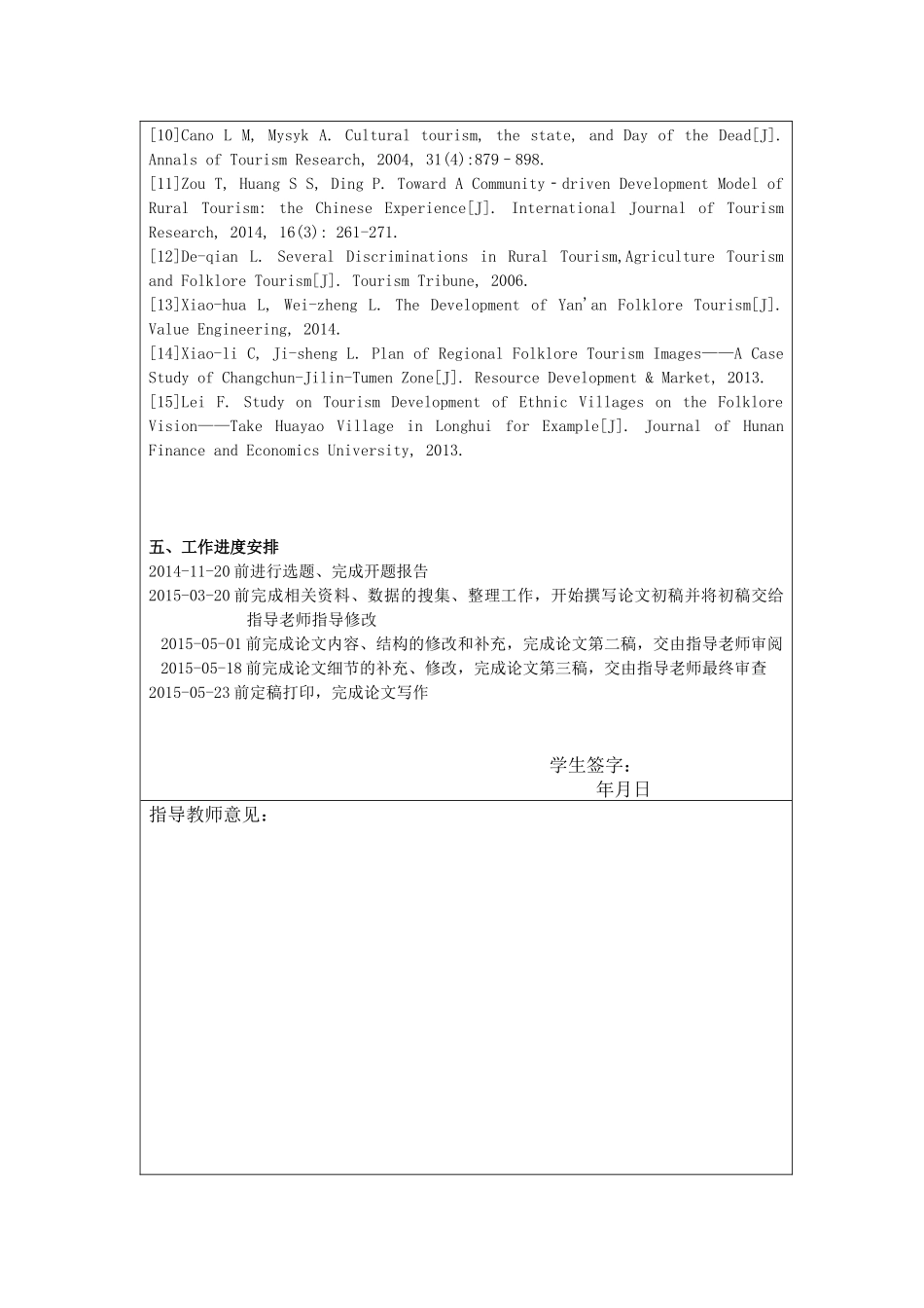 开题报告 论乡村民俗文化旅游对区域经济的影响 旅游专业_第3页