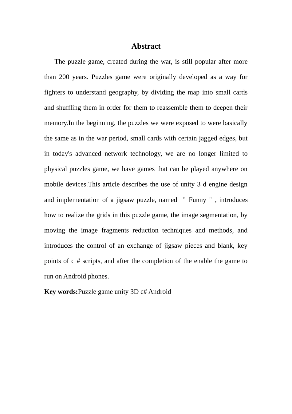 基于unity3d的休闲游戏_Funny的设计与实现_第3页