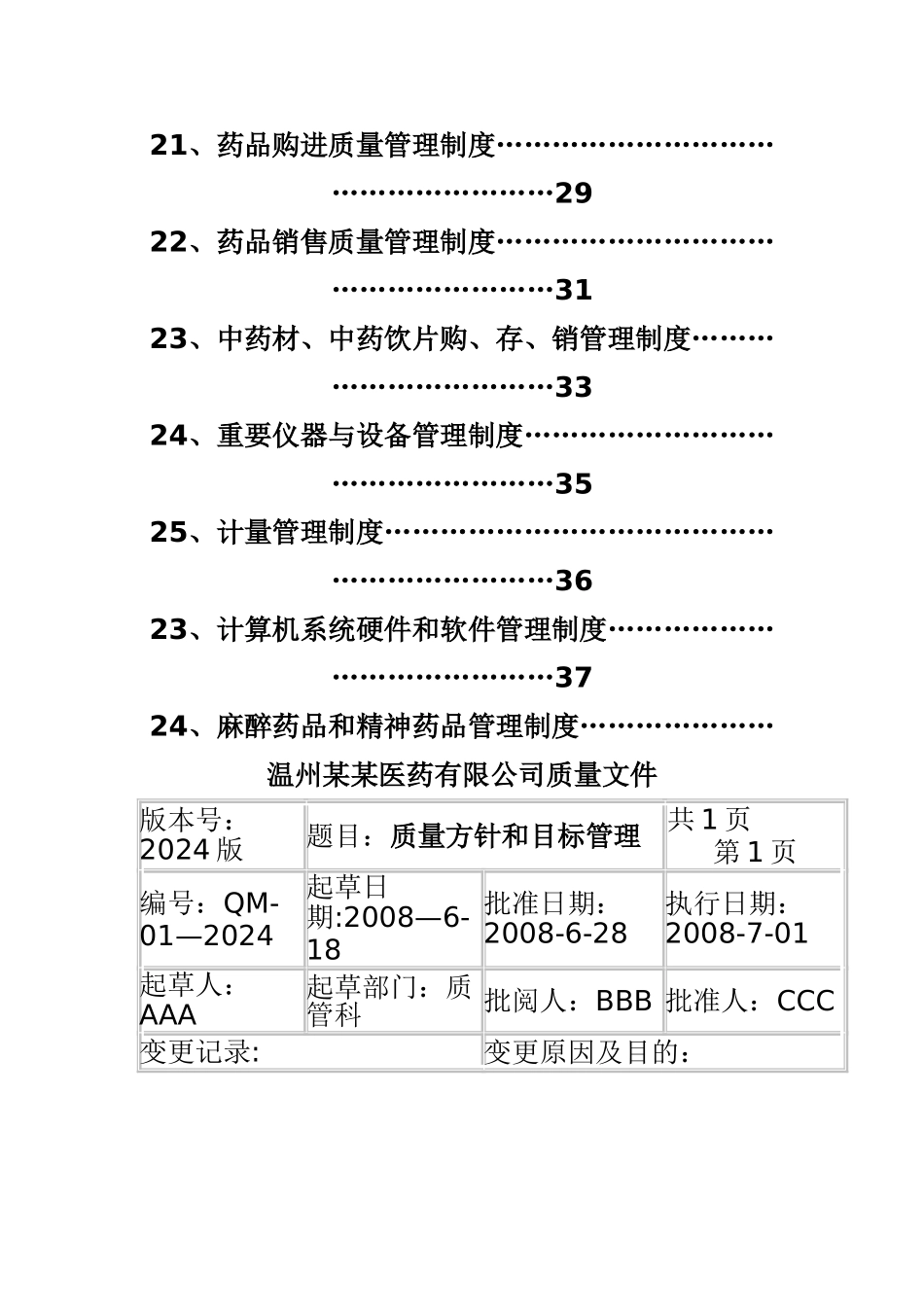 药品经营企业质量管理制度_第3页