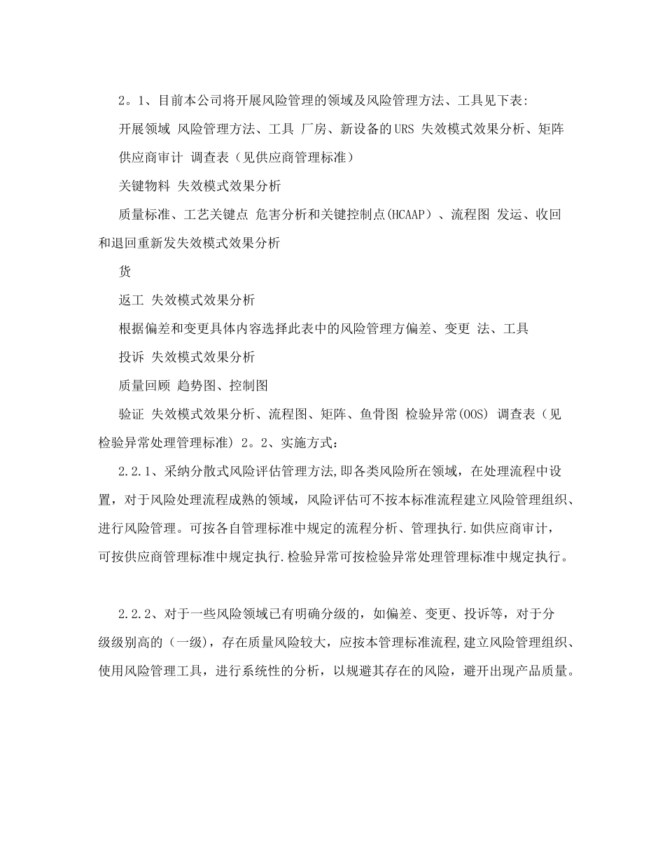 药品质量风险管理规程_第2页