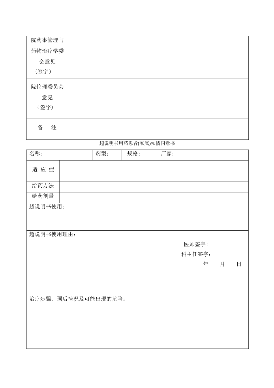 药品超说明书用药管理制度_第3页