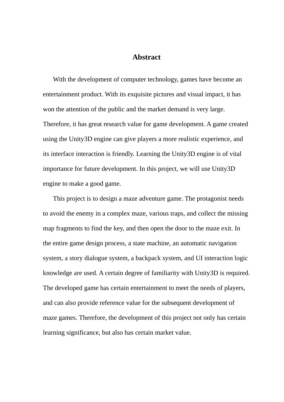 基于Unity3D迷宫历险游戏的设计与实现_第3页