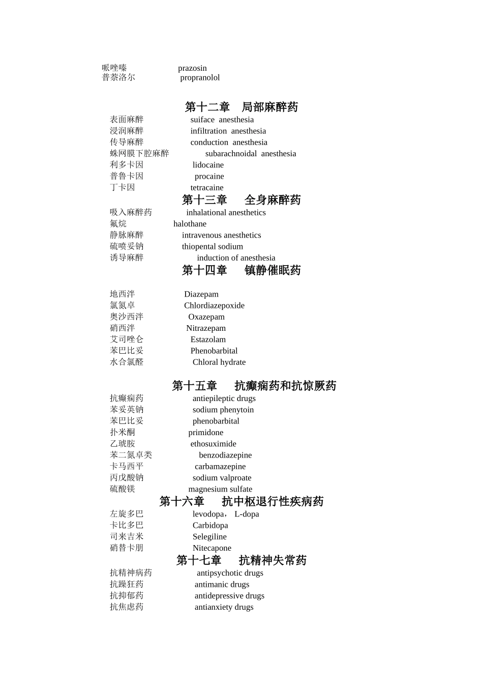 药理学专业词汇_第3页