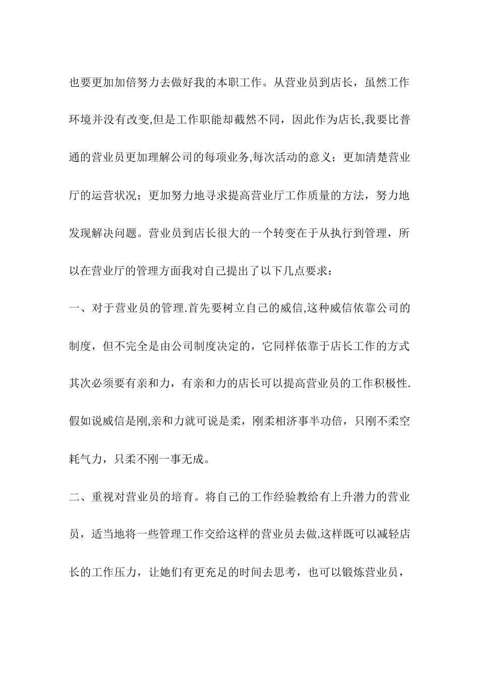 营业员试用期工作总结优秀_第2页