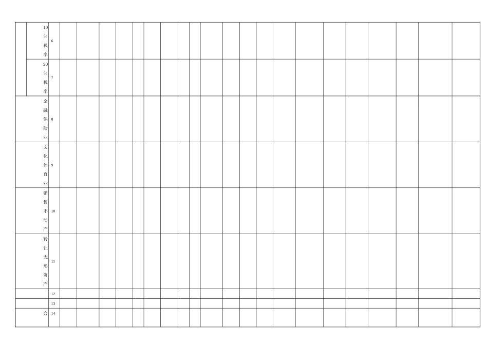 营业税纳税申报表_第2页