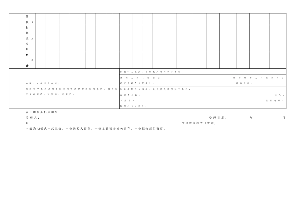 营业税纳税申报表_第3页