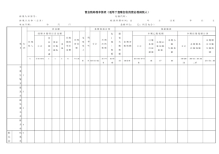 营业税纳税申报表