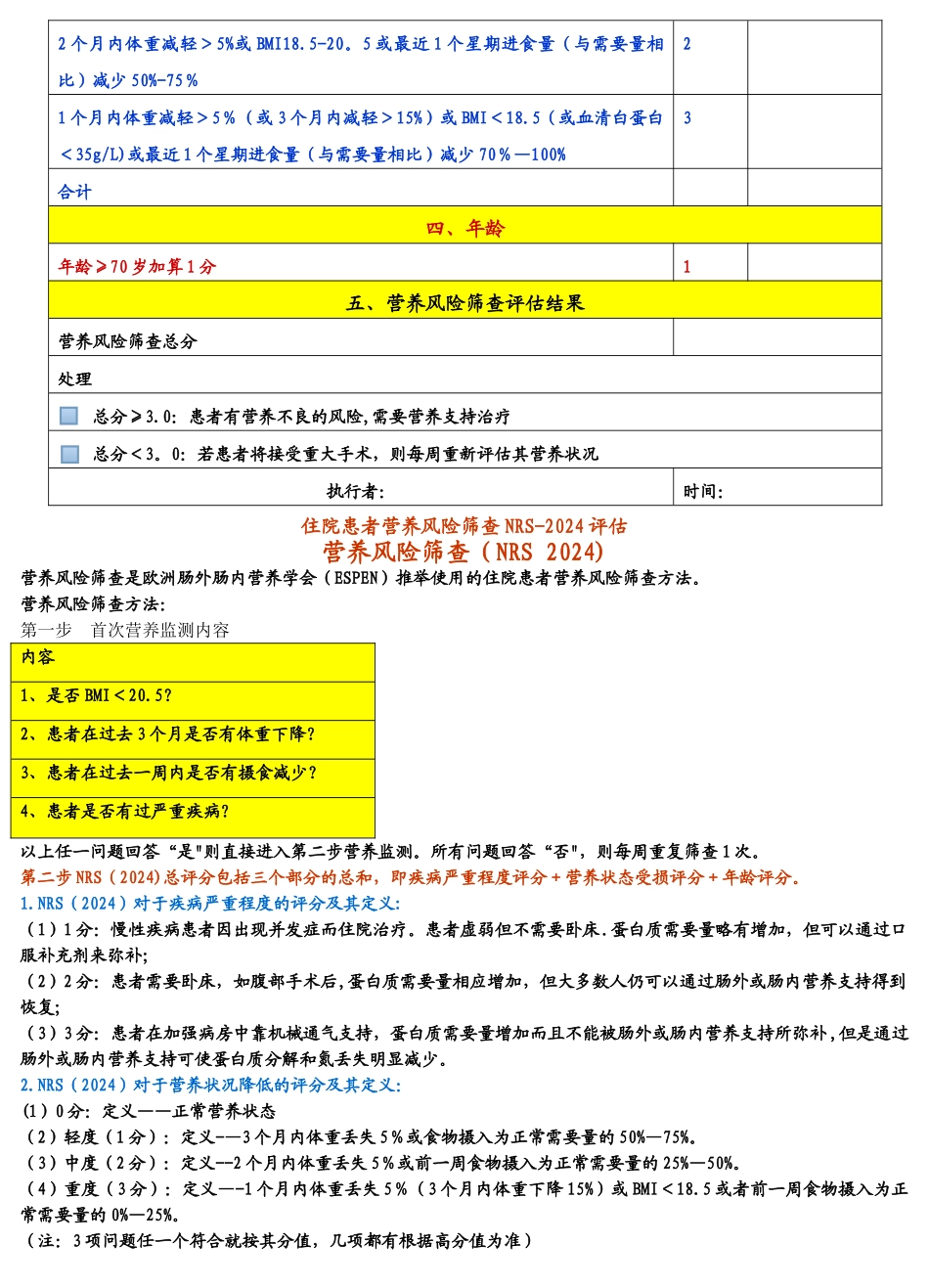 营养风险评估表_第3页