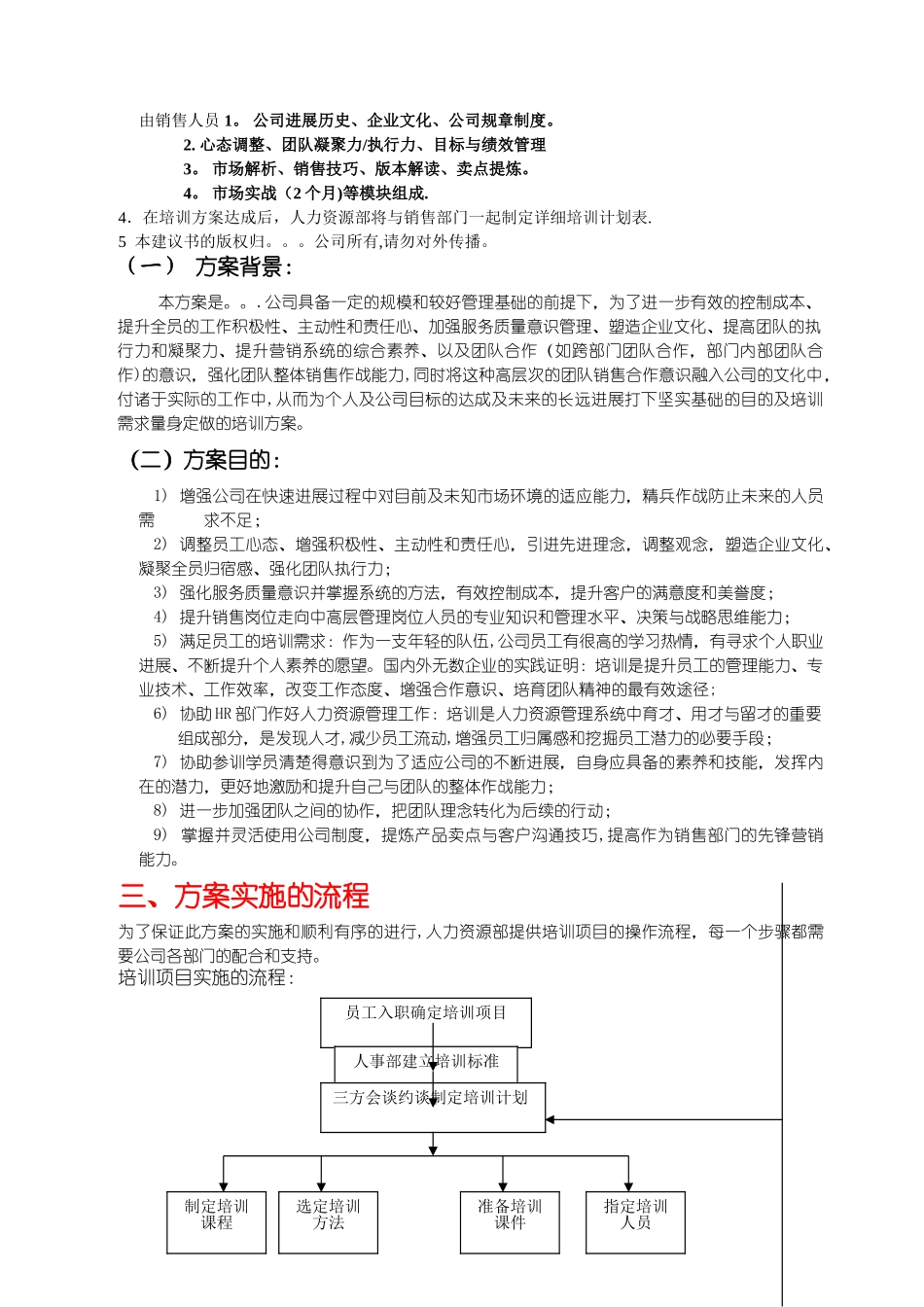 营销人员培训计划书_第2页