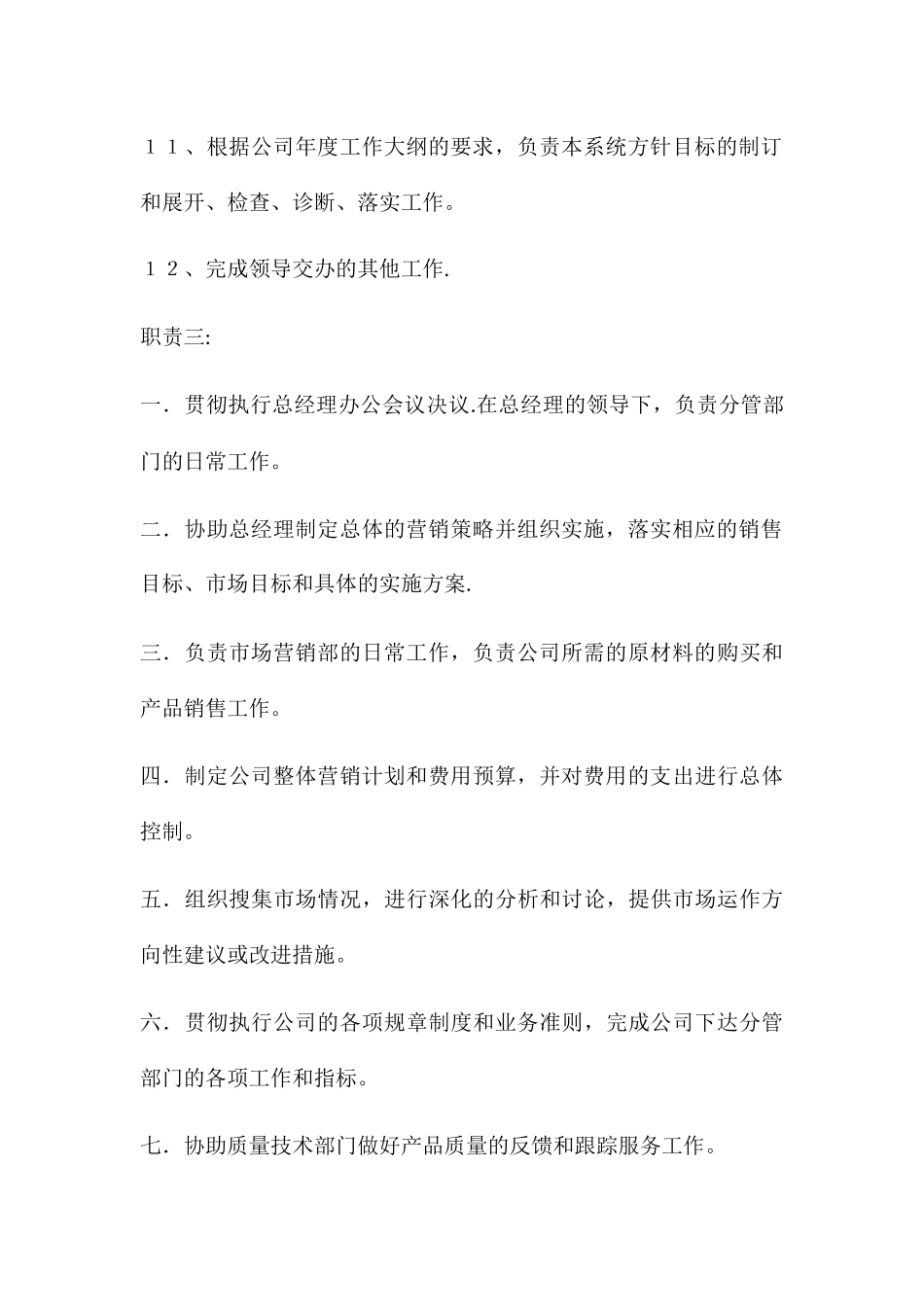 营销副总岗位职责_第3页