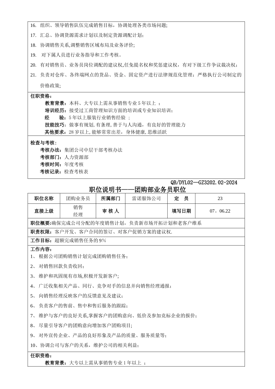 营销部职位说明书renzheng_第3页