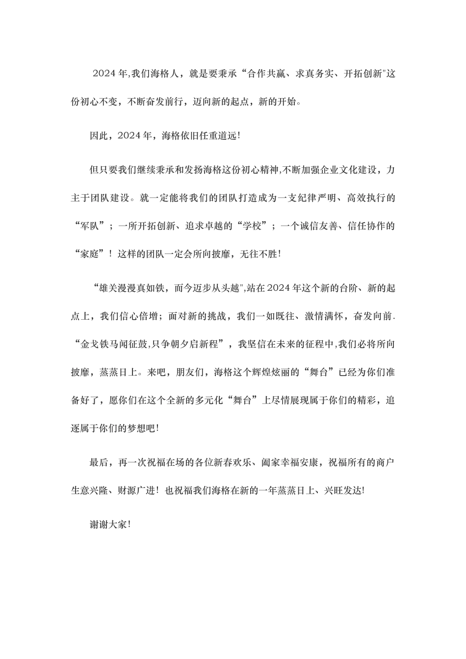 董事长年会致辞_第3页