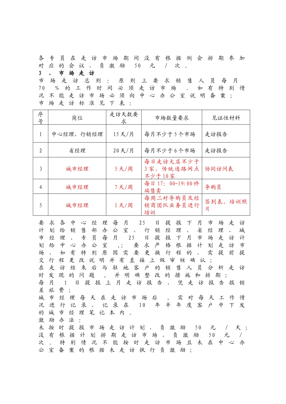 蒙牛销售人员管理制度_第3页