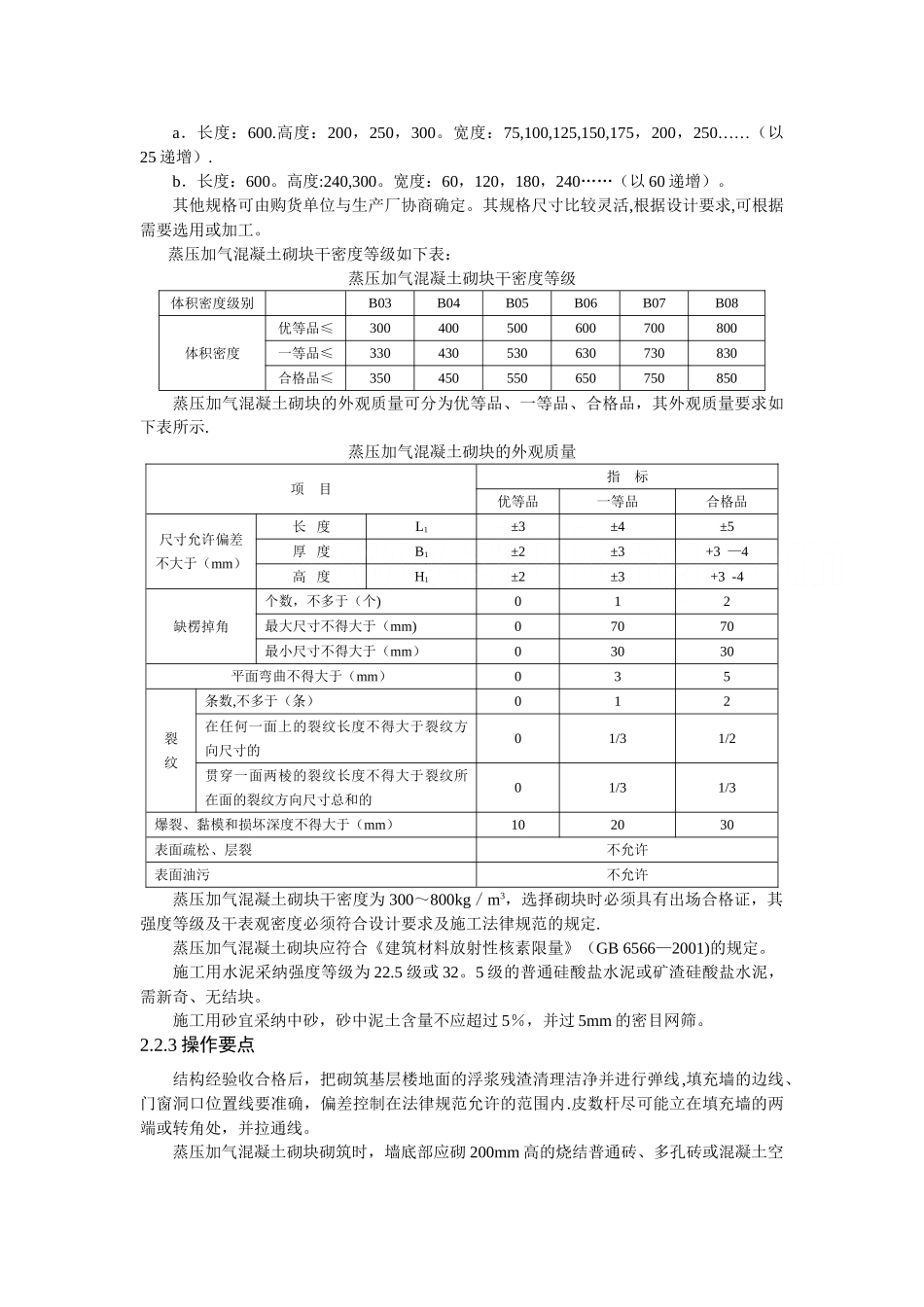 蒸压加气混凝土砌块施工规范_第3页