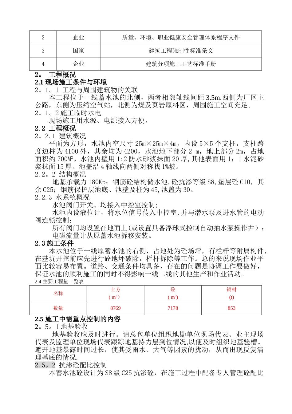 蓄水池施工方案44022_第2页