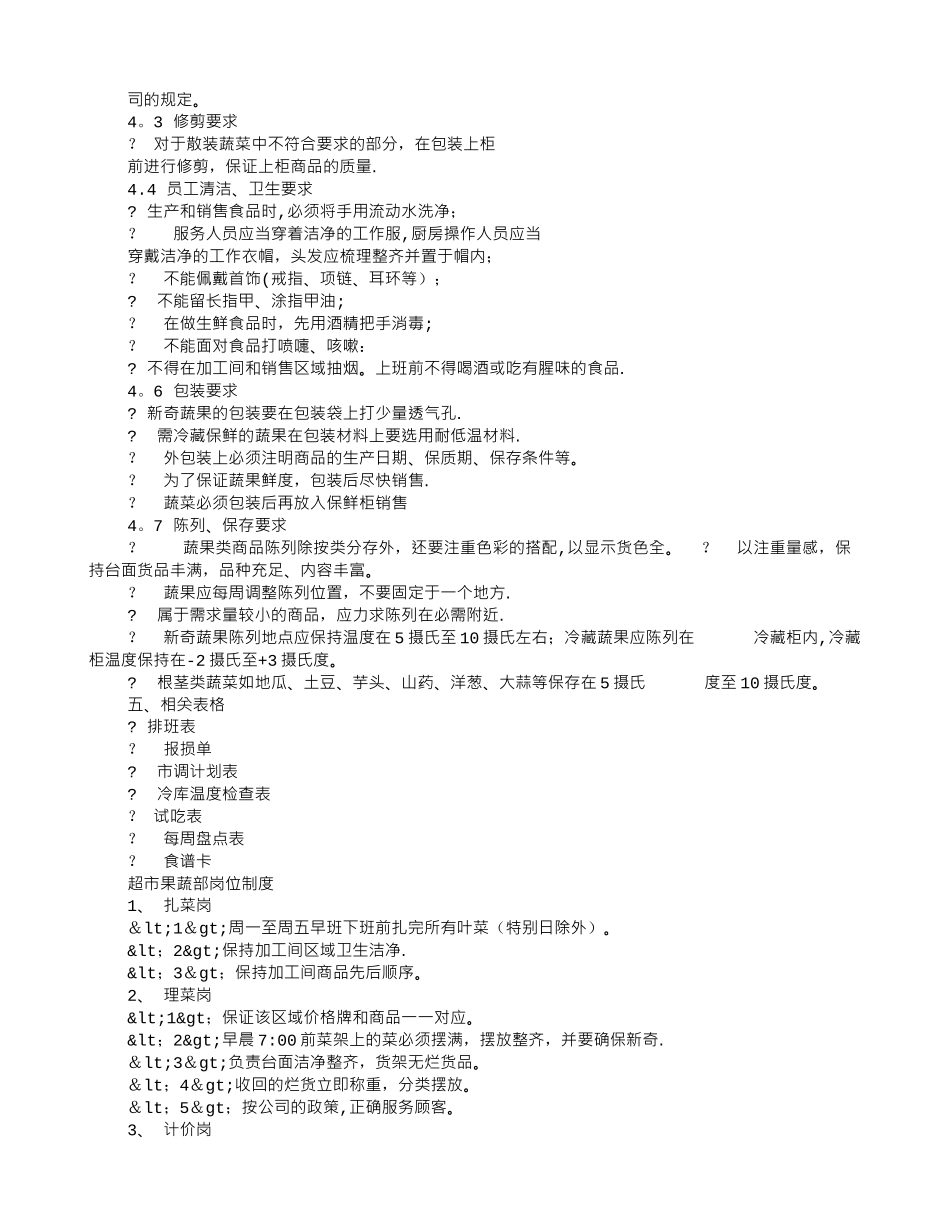 蔬菜部岗位职责_第3页