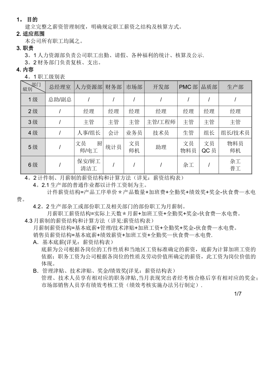 薪资管理及福利措施_第2页