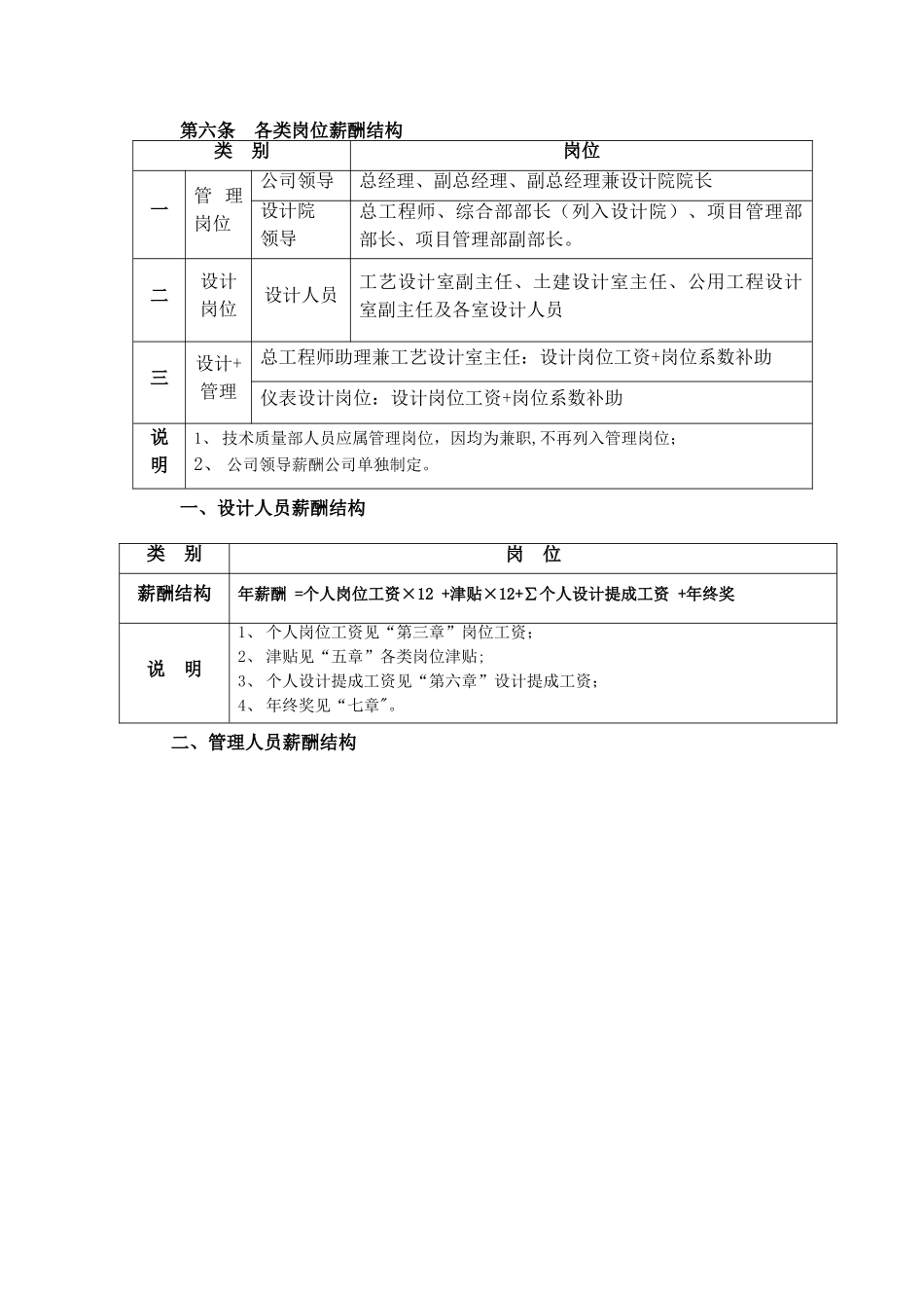 薪资管理办法及设计提成办法_第3页