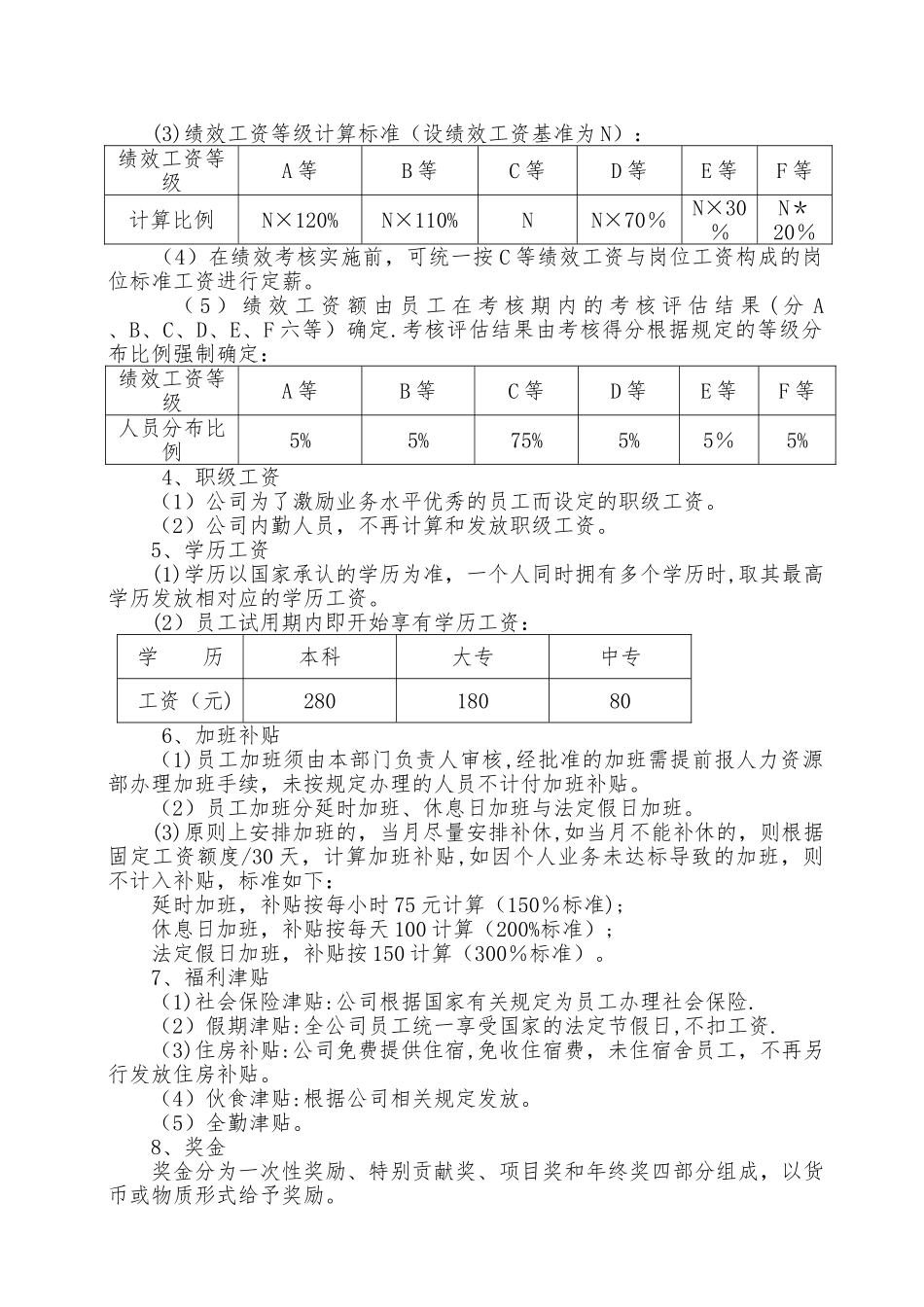 薪酬体系管理制度_第3页