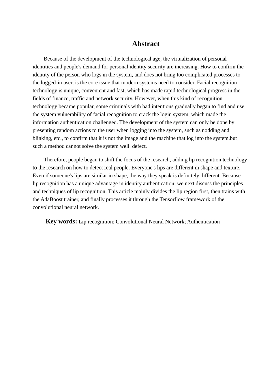 基于唇语识别的身份认证论文设计_第2页
