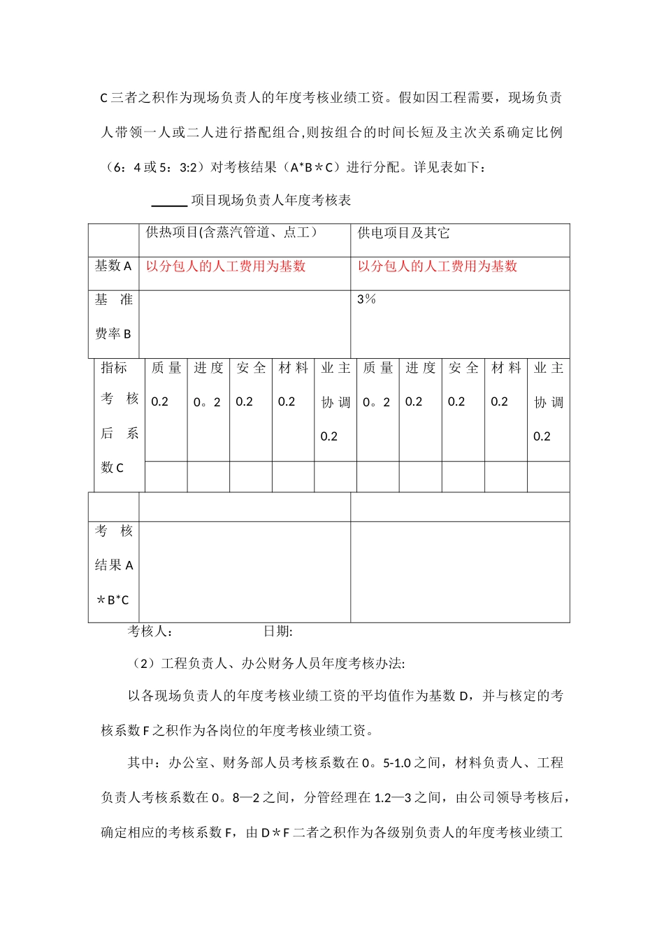 薪酬方案及福利管理制度3_第3页