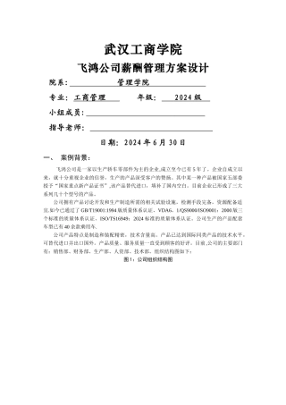 薪酬方案完整版