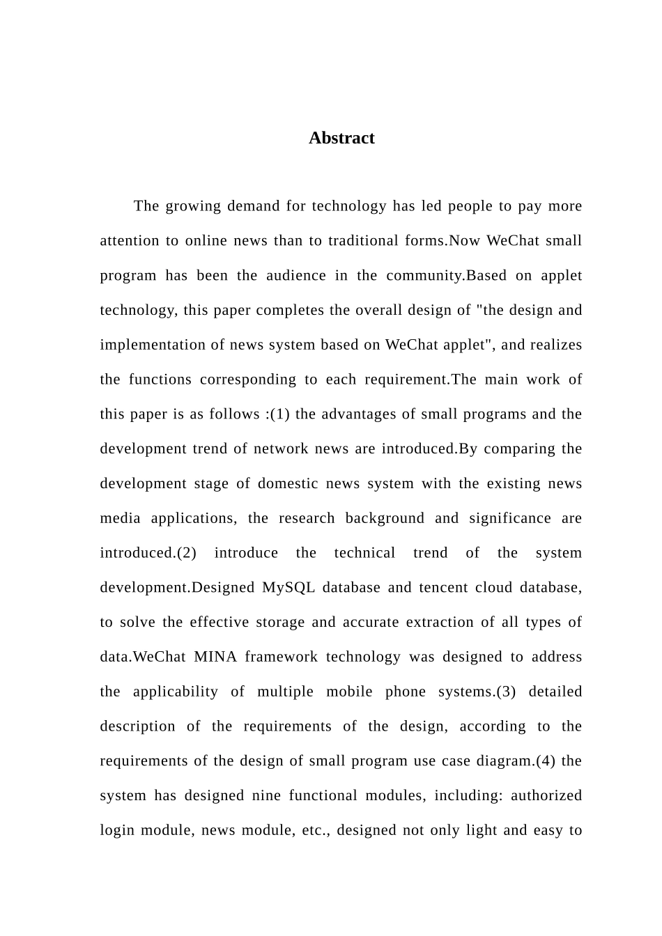 基于微信小程序的新闻系统的设计与实现_第3页