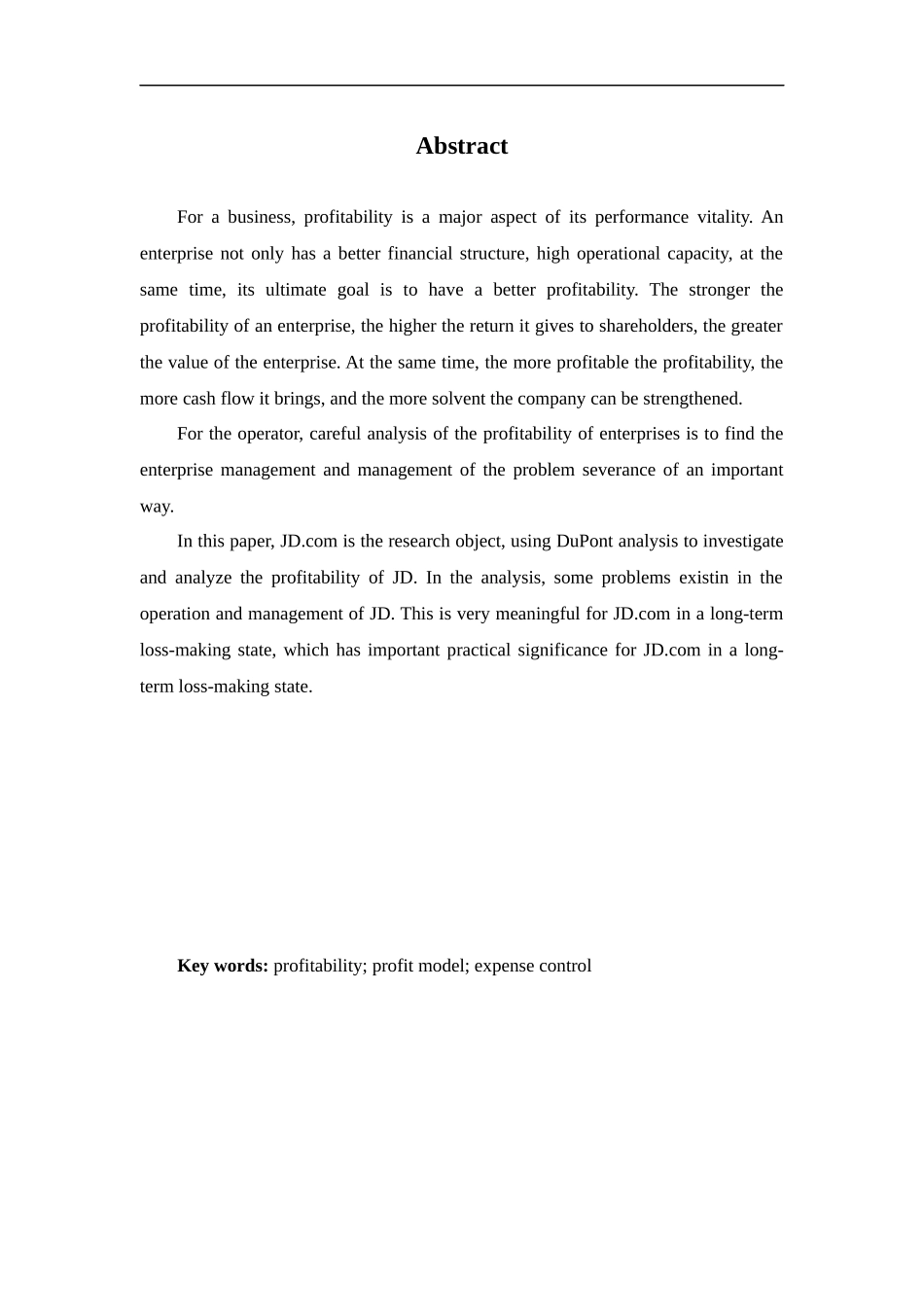 会计学-JD盈利能力存在的问题与对策研究论文_第2页