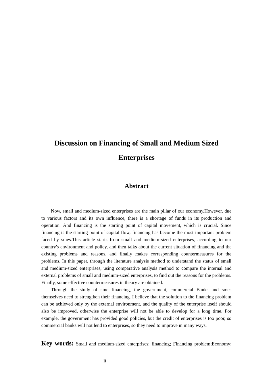 会计学专业 中小企业融资问题探讨_第2页