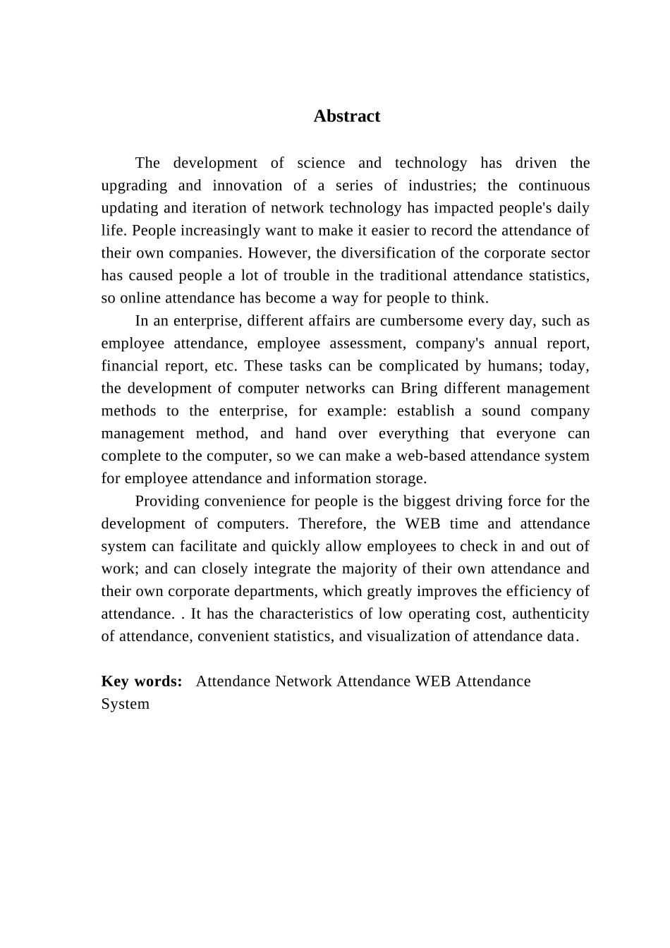 基于JAVA WEB的考勤系统设计与实现_第2页