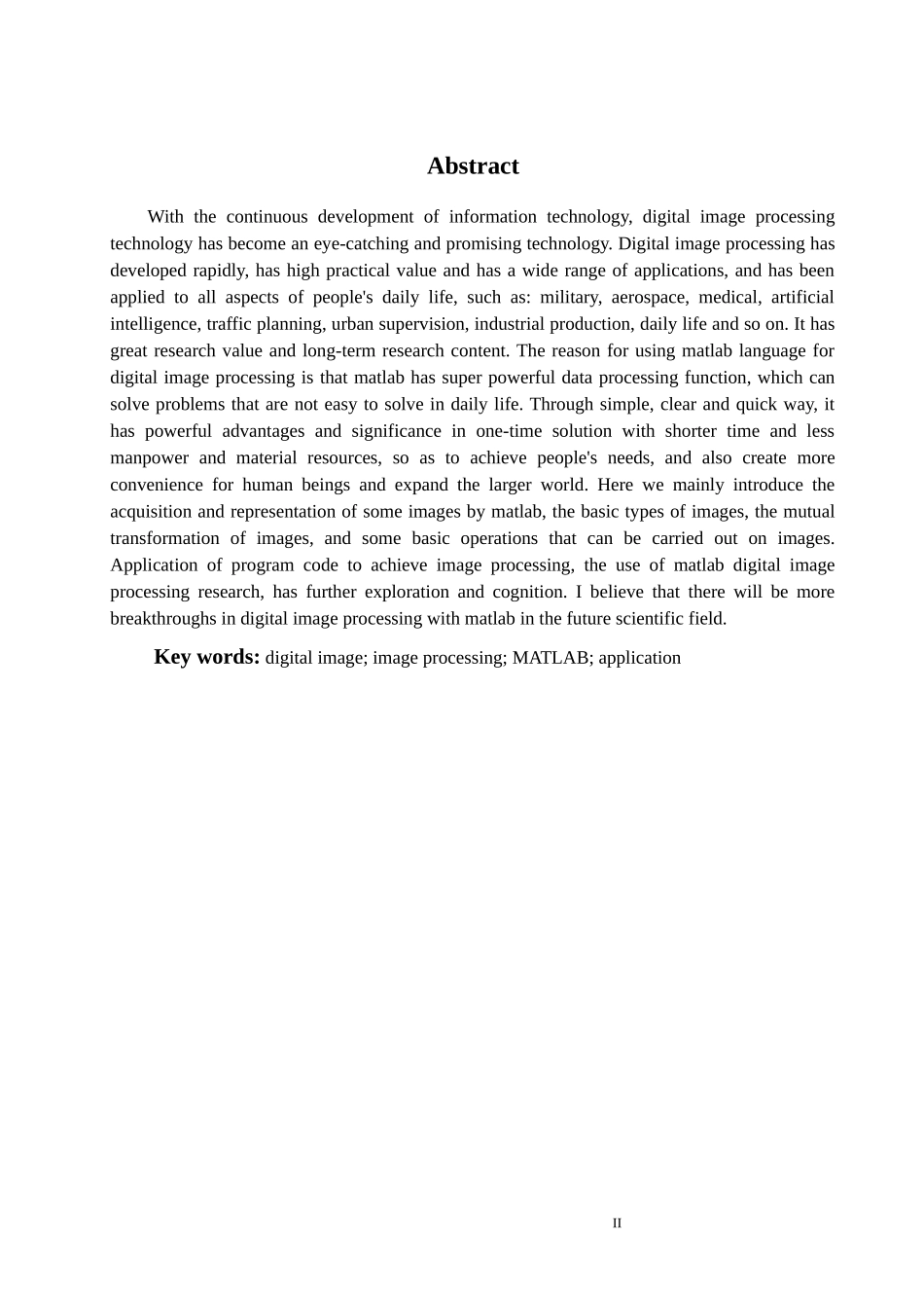 基于MATLAB的数字图像处理分析研究论文设计_第2页