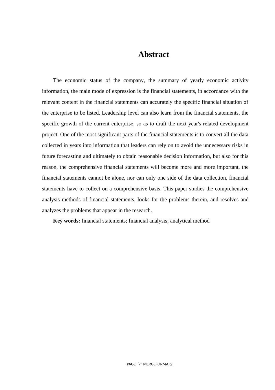 会计学专业 财务报表分析方法及应用探究_第3页