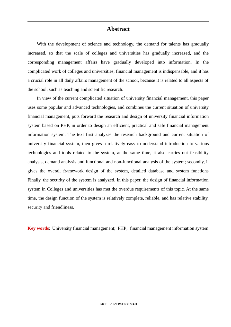 基于PHP的高校财务信息系统研究与设计_第2页