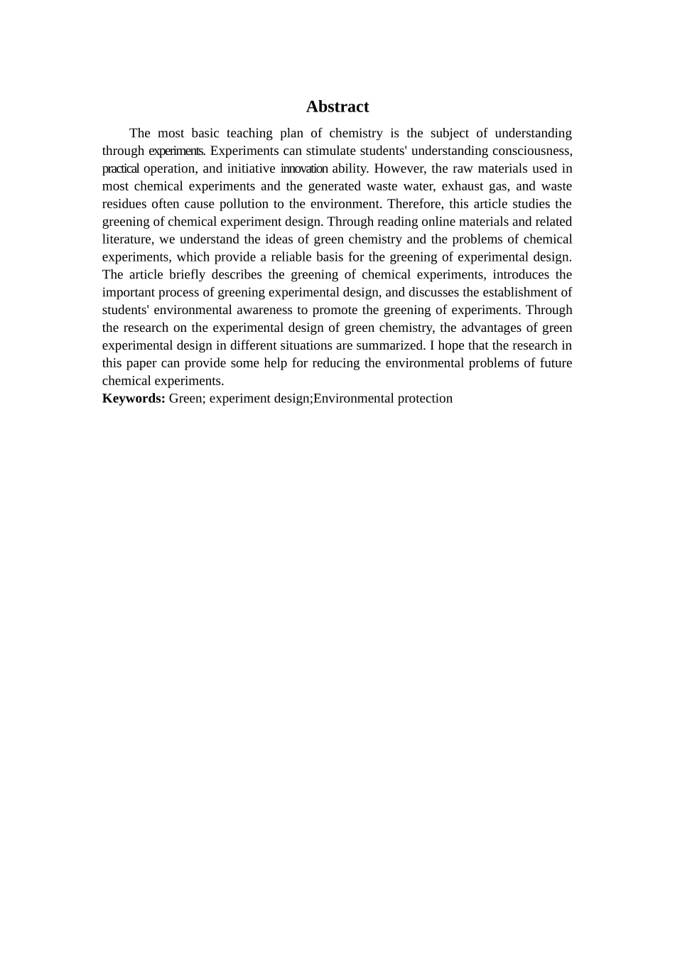 化学-化学实验设计的绿色化和环境保护论文_第2页