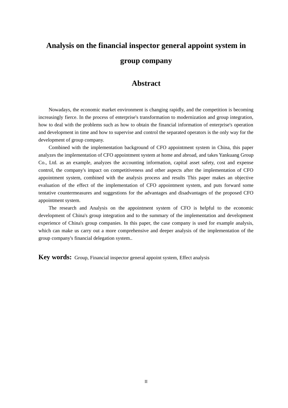 会计学专业 集团公司财务总监委派制分析-以兖矿集团有限公司为例_第2页