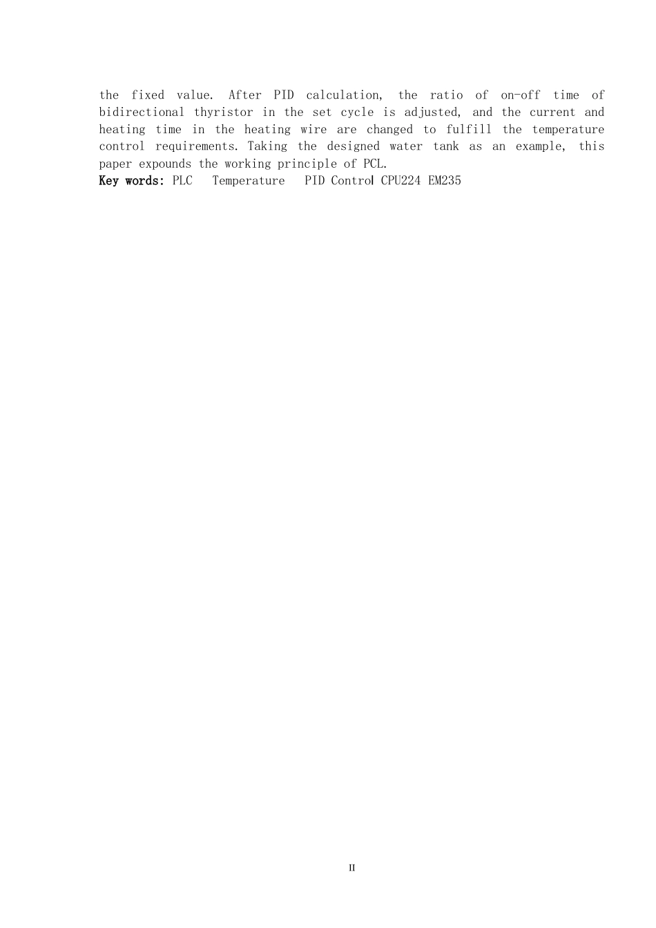 基于PLC的恒温控制系统设计和实现  电子信息专业_第2页