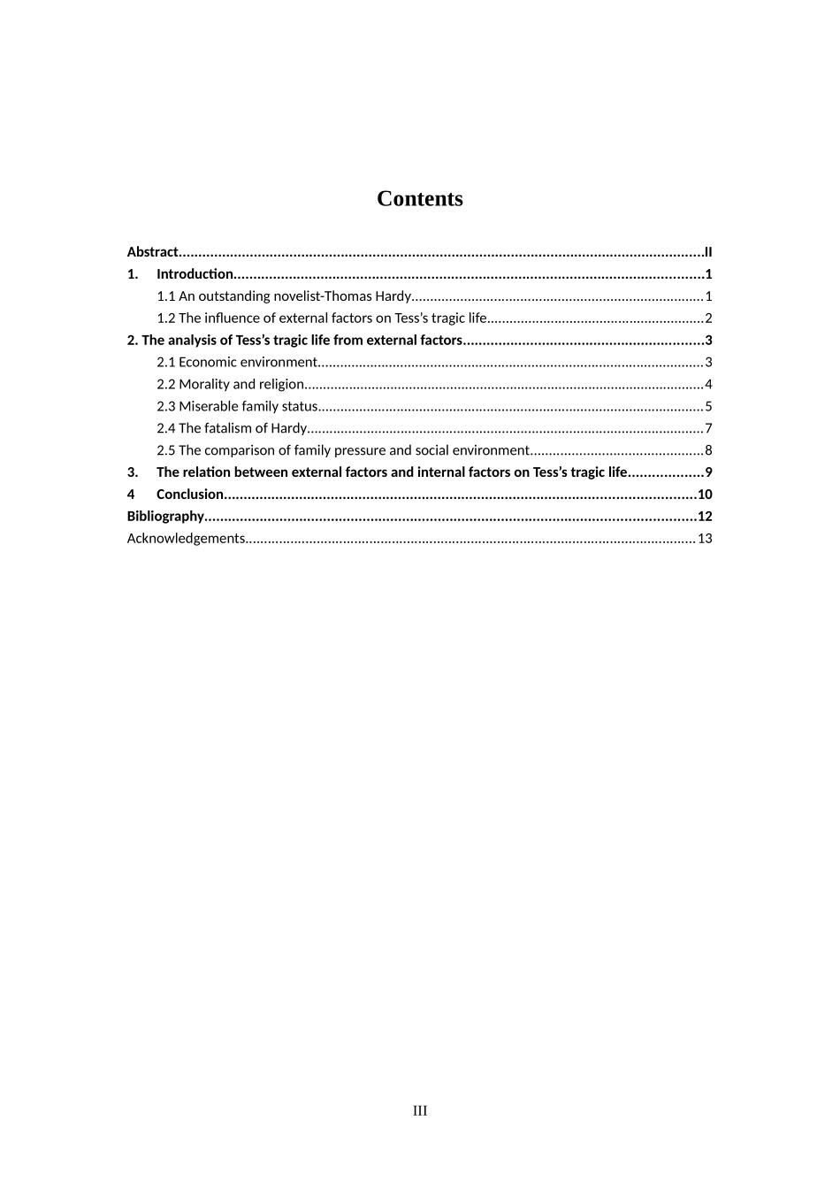 汉语言文学专业 从外部因素探析苔丝悲剧命运之成因_第3页